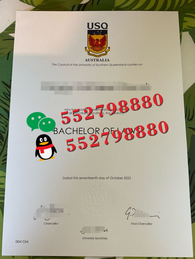 南昆士兰大学毕业证书实拍/南昆士兰大学毕业证防伪解析