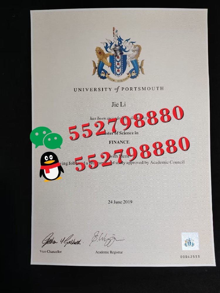 朴次茅斯大学毕业证书版本复刻/朴次茅斯大学毕业证防伪解析