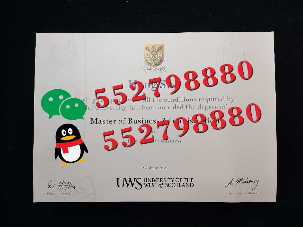 西苏格兰大学毕业证书版本复刻/西苏格兰大学学位证案例解析