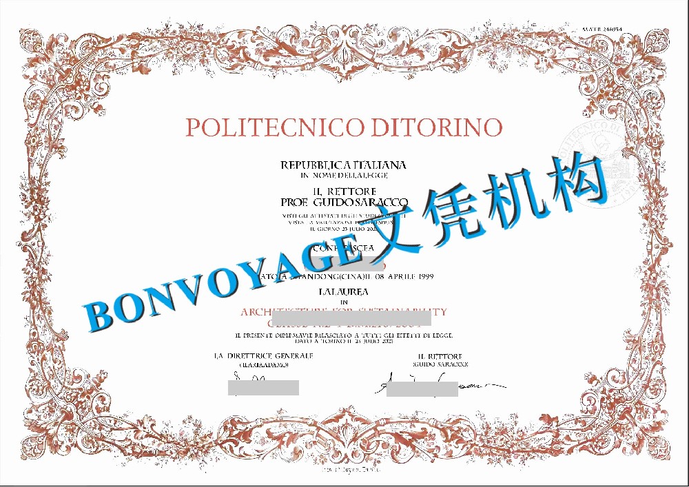 都灵理工大学毕业证书PDF版本复刻/都灵理工大学机械工程本科电子版学位证解析