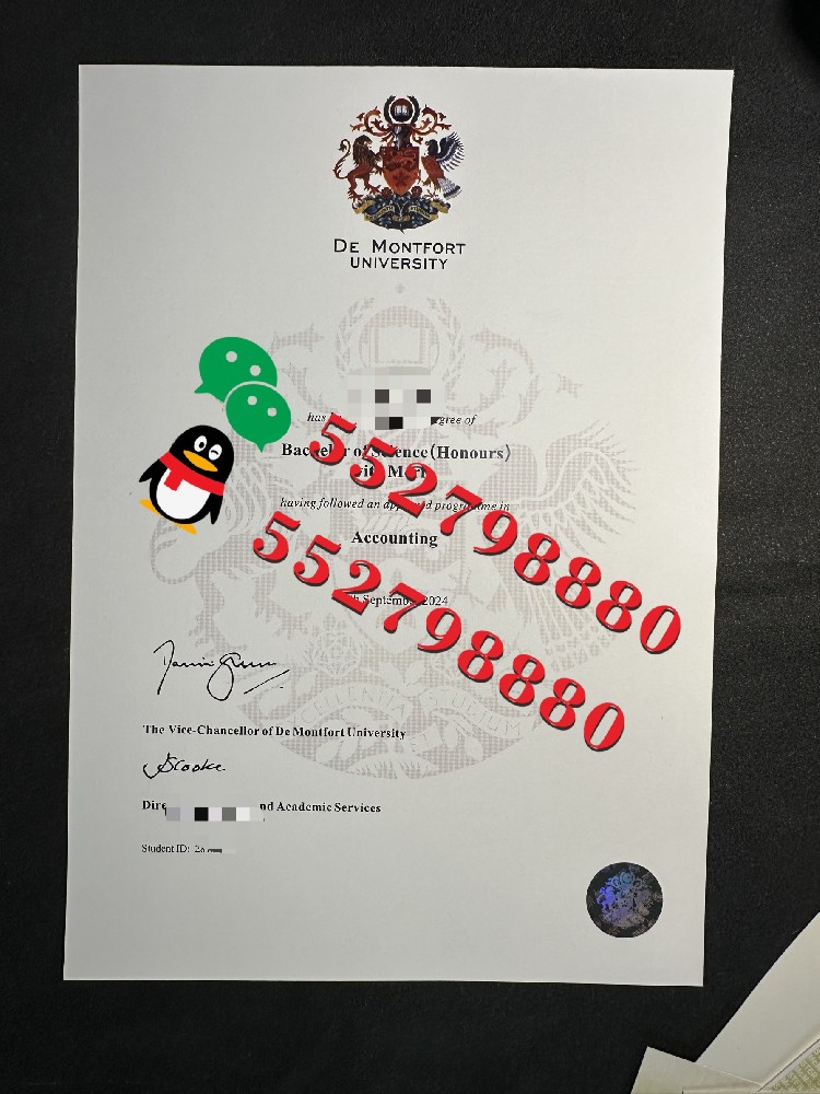 德蒙福德大学毕业证书版本复刻，德蒙福德大学毕业证实拍样本