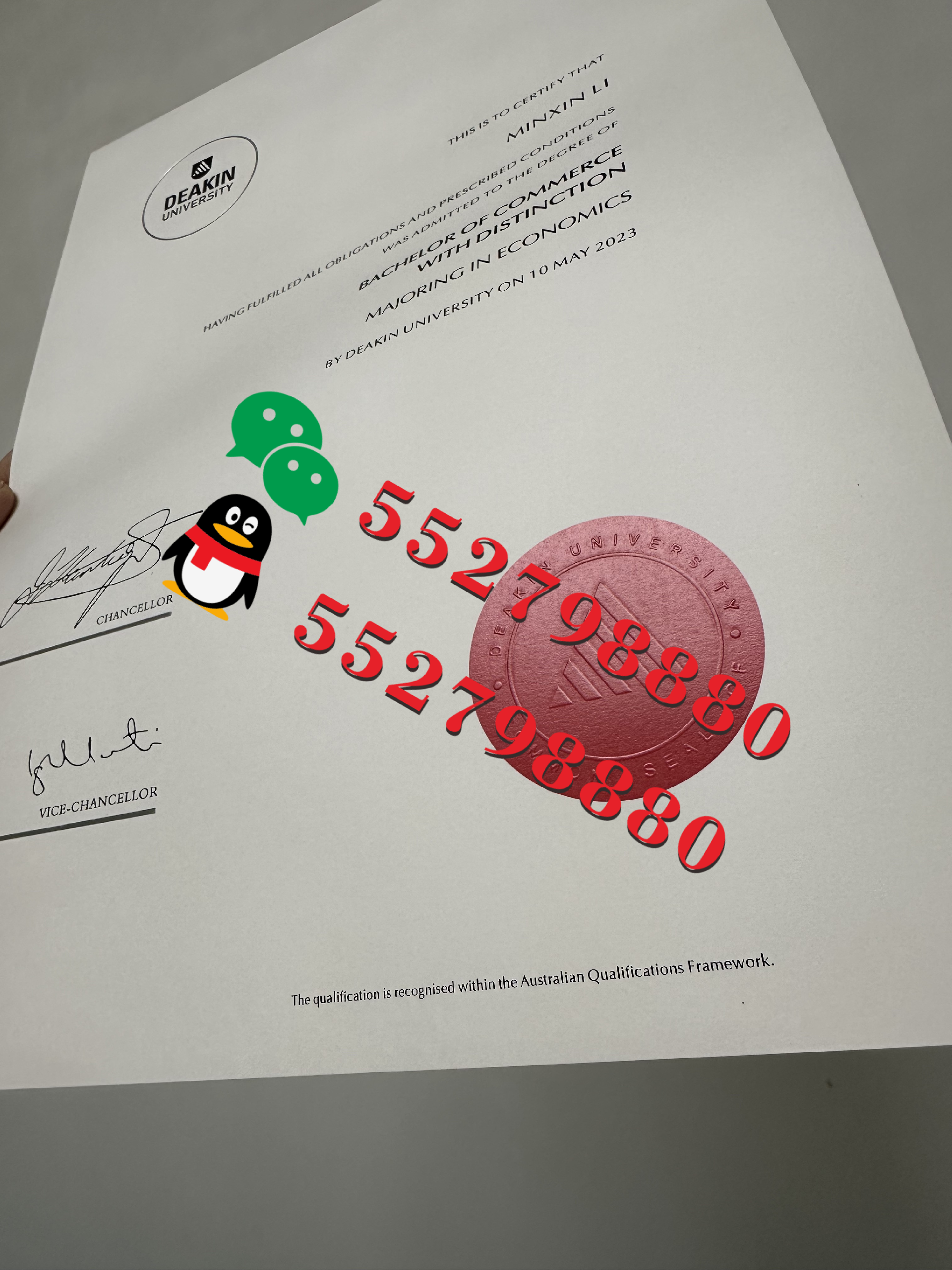 迪肯大学毕业证书版本复刻，Deakin diploma/迪肯大学会计学学位证书解析