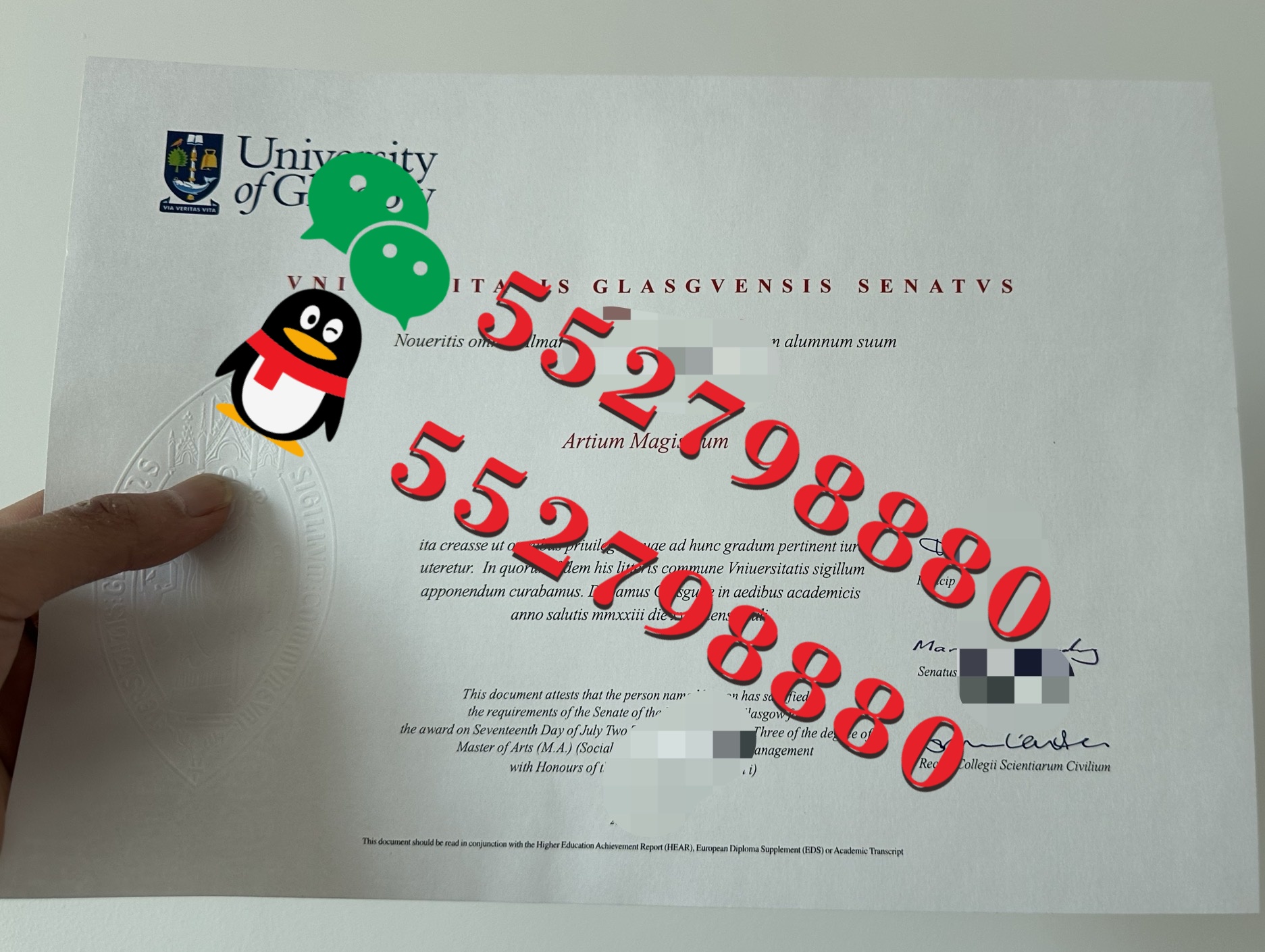 格拉斯哥大学学位证书定制，格拉斯哥大学水印学位证防伪