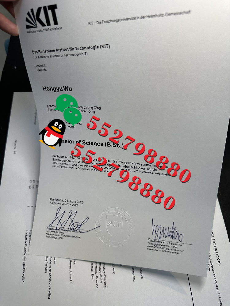 卡尔斯鲁厄理工学院毕业证书版本复刻/卡尔斯鲁厄理工学院学位证书定制