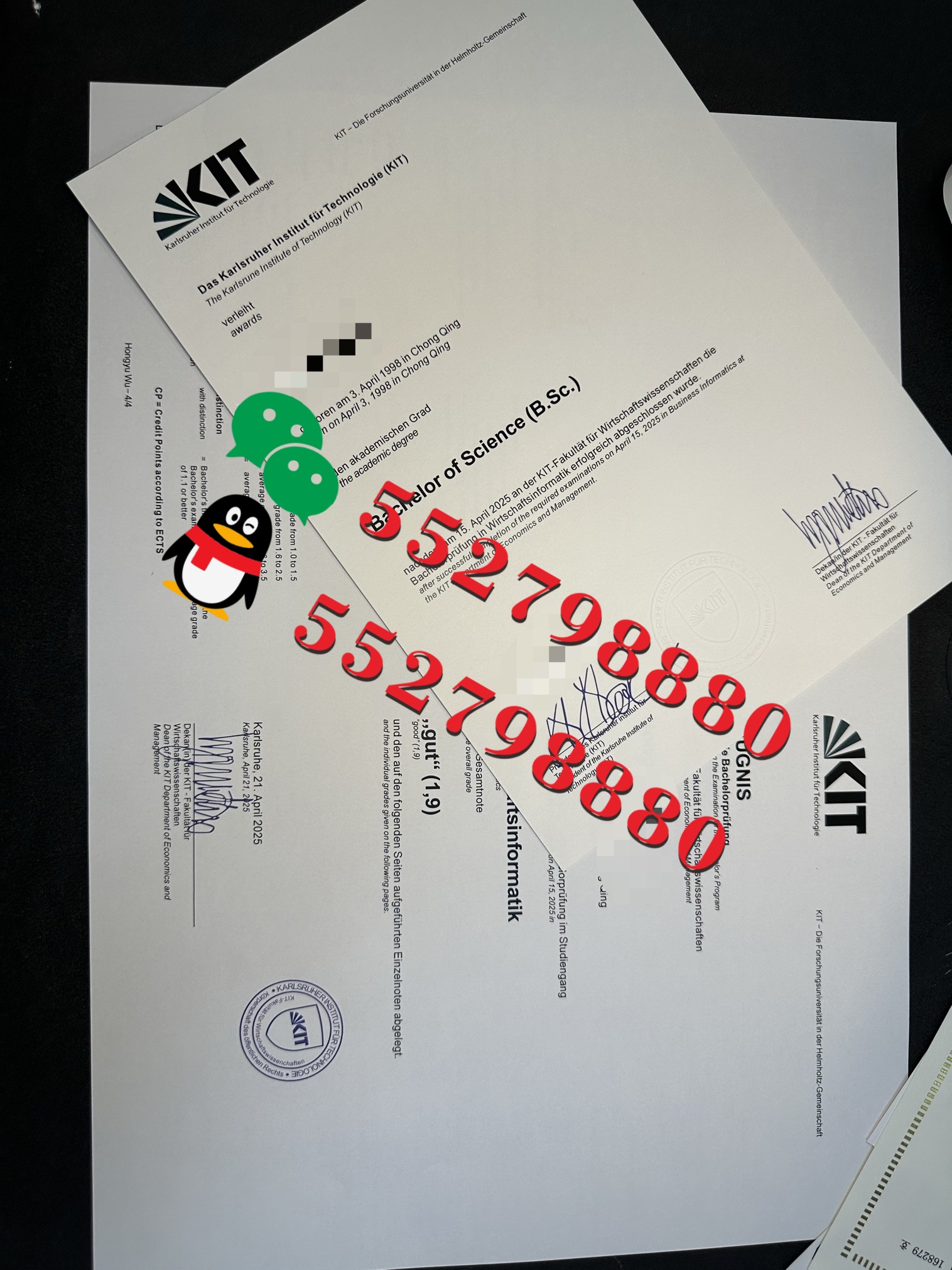 卡尔斯鲁厄理工学院毕业证书版本复刻/卡尔斯鲁厄理工学院学位证书定制