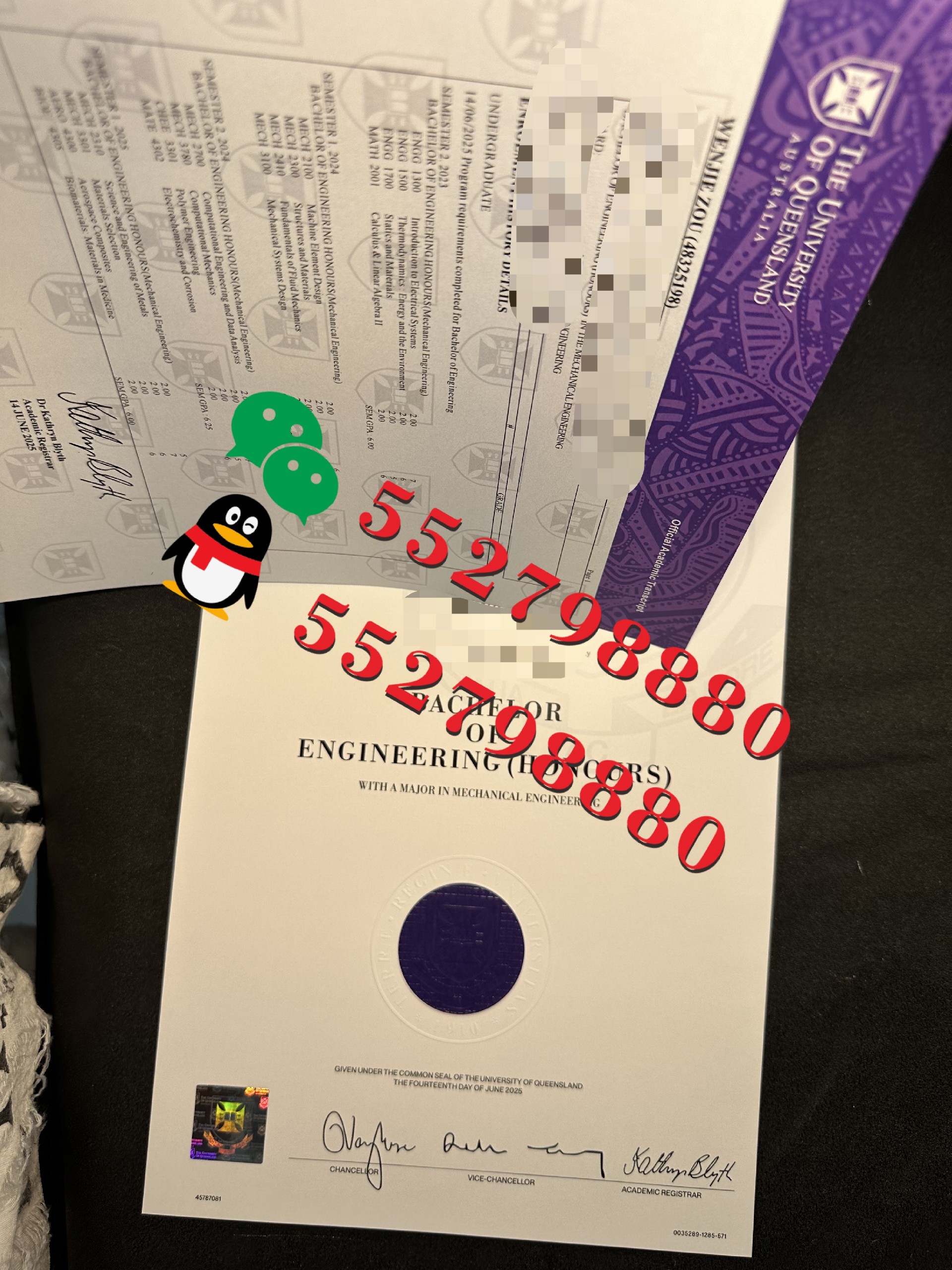 2025昆士兰大学毕业证书版本复刻/新版UQ昆士兰大学学位证书定制解析