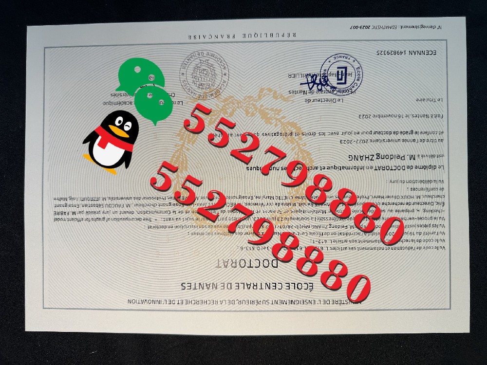 南特中央理工大学毕业证书版本复刻/南特中央理工大学学位证定制服务