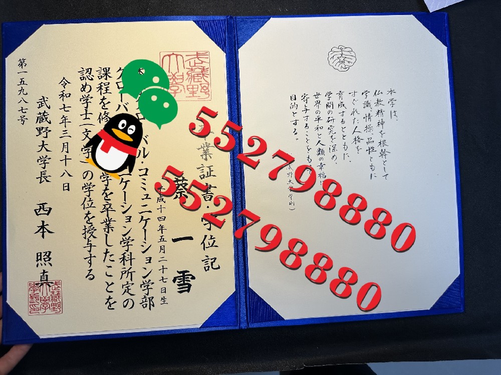 武藏野大学学位记版本复刻/武藏野大学毕业证书实拍解析
