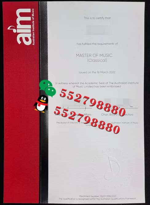 澳大利亚音乐学院毕业证书版本复刻/澳大利亚音乐学院学位证书定制