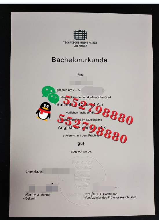 德国开姆尼茨工业大学毕业证书版本复刻/德国开姆尼茨工业大学学位证解析