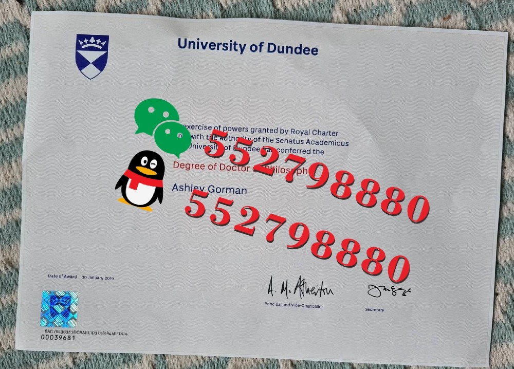 邓迪大学毕业证书版本复刻/邓迪大学学位证书解析