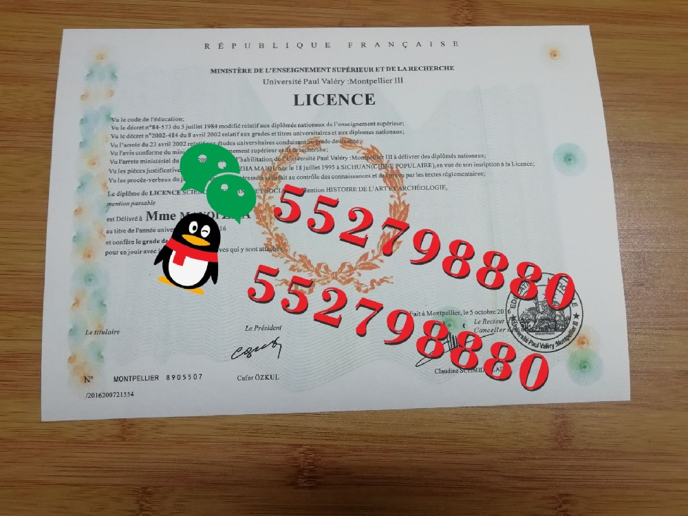 蒙彼利埃第三大学毕业证书版本复刻/蒙彼利埃第三大学学位证书解析