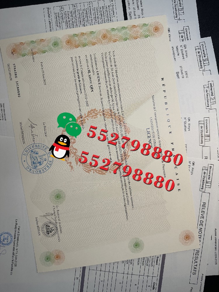 斯特拉斯堡大学毕业证书实时拍摄/斯特拉斯堡大学心理学学位证定制