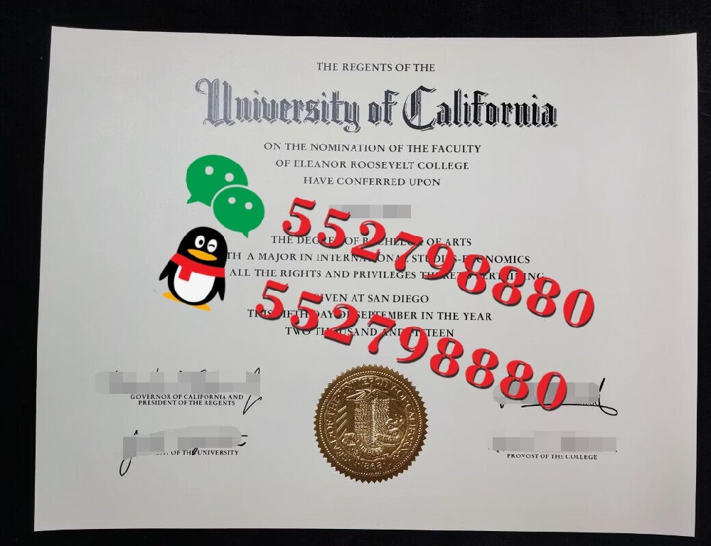 加利福尼亚大学圣迭戈分校毕业证书实拍特写/UCSD加利福尼亚大学圣迭戈分校学位证书制作