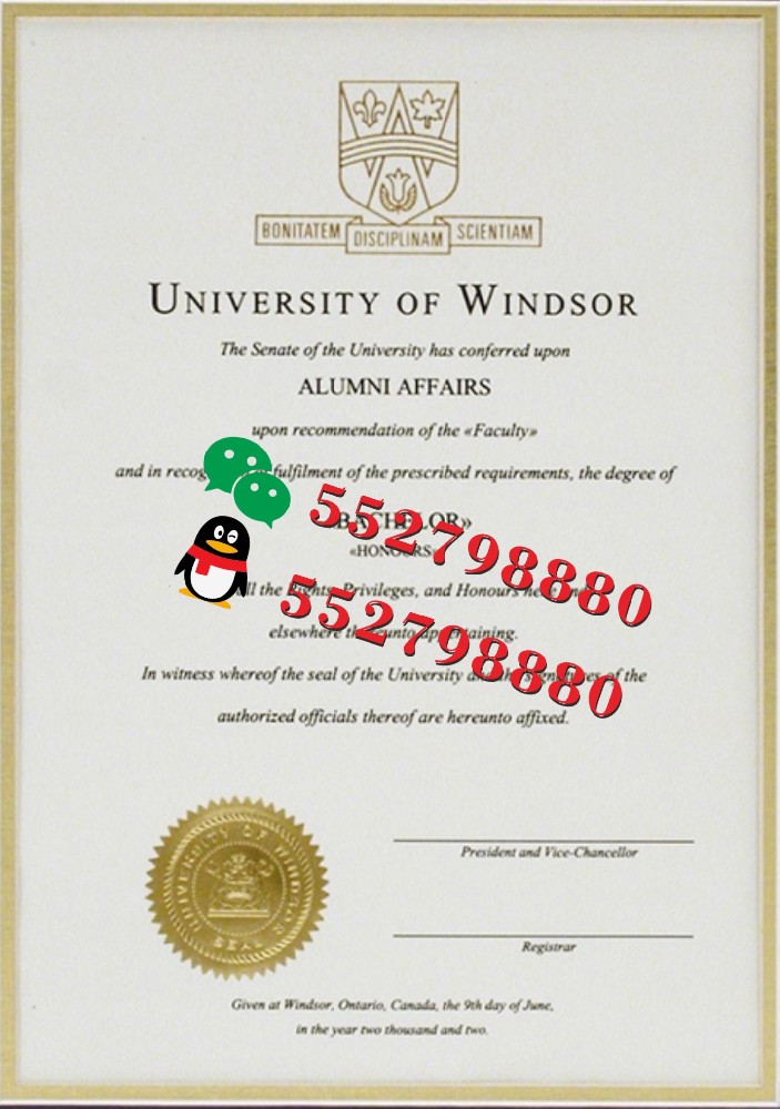 温莎大学毕业证书实拍图片/温莎大学学位证书制作