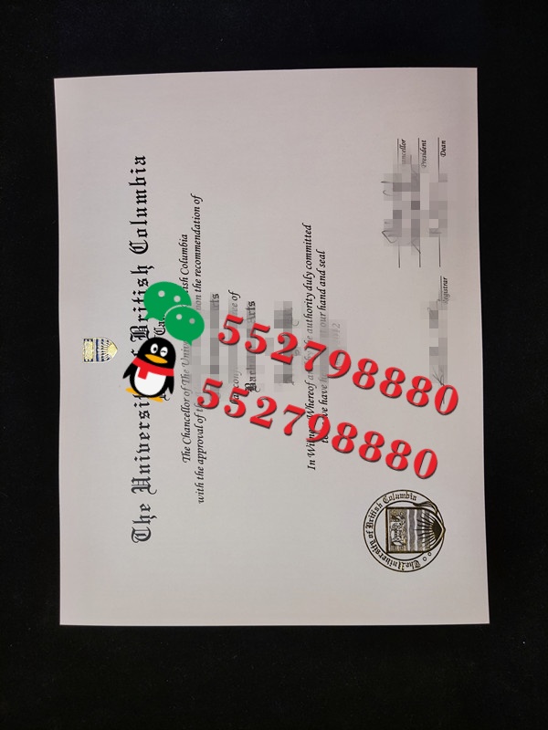不列颠哥伦比亚大学毕业证书实拍/不列颠哥伦比亚大学学位证书制作