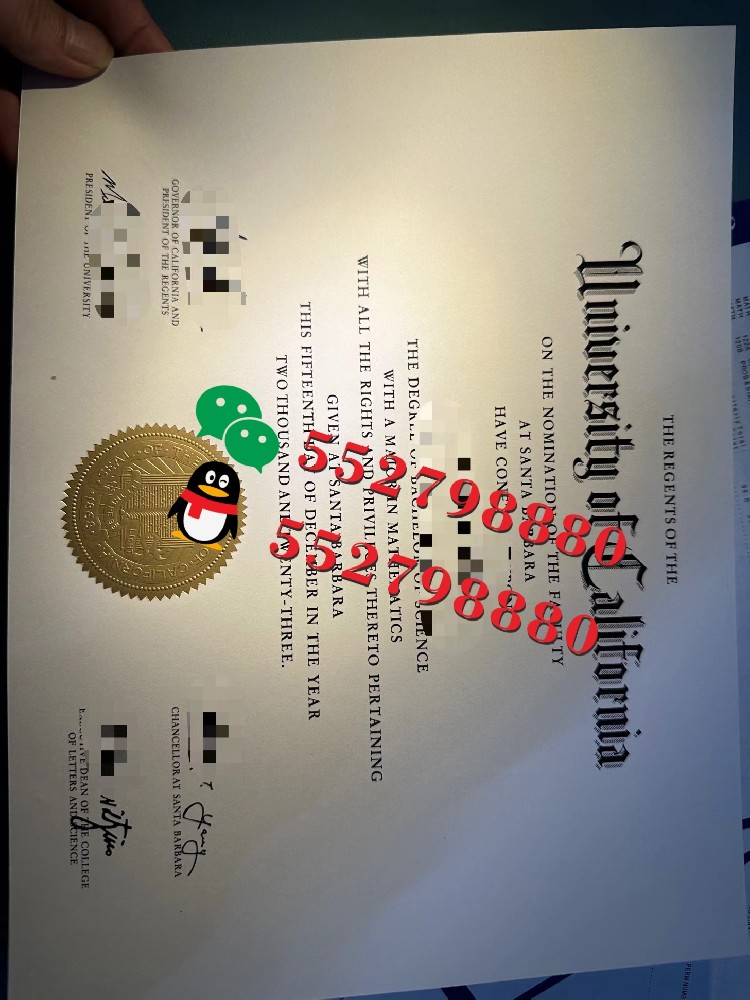 加州大学圣巴巴拉分校毕业证实拍特写/加州大学圣巴巴拉分校计算机科学学位证制作
