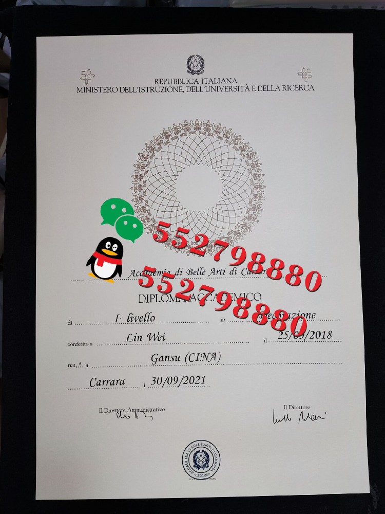 卡拉拉美术学院毕业证书实拍特写/卡拉拉美术学院学位证书制作
