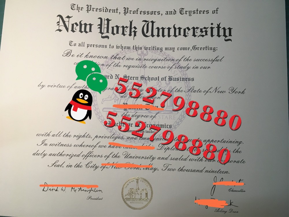 纽约大学毕业证书实拍特写/纽约大学计量金融理学硕士学位证书复刻