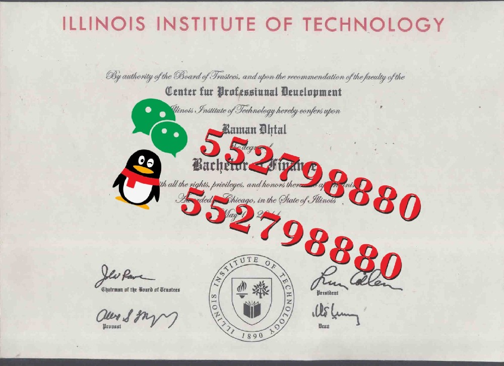 伊利诺伊理工大学毕业证书实拍特写/伊利诺伊理工大学建筑学学士学位证书复刻