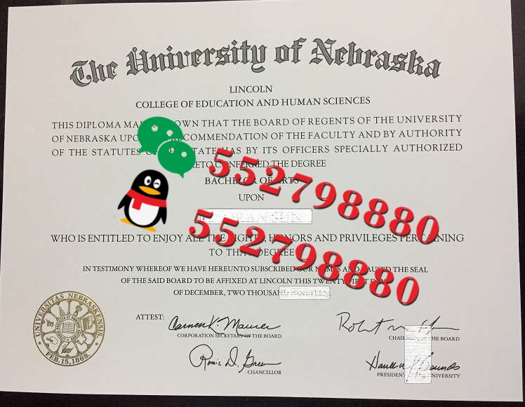 内布拉斯加大学林肯分校毕业证书实拍特写/内布拉斯加大学林肯分校化学工程力学学士学位证书复刻
