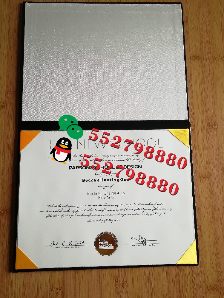 帕森斯设计学院毕业证书实拍特写/帕森斯设计学院服装设计学士学位证书复刻