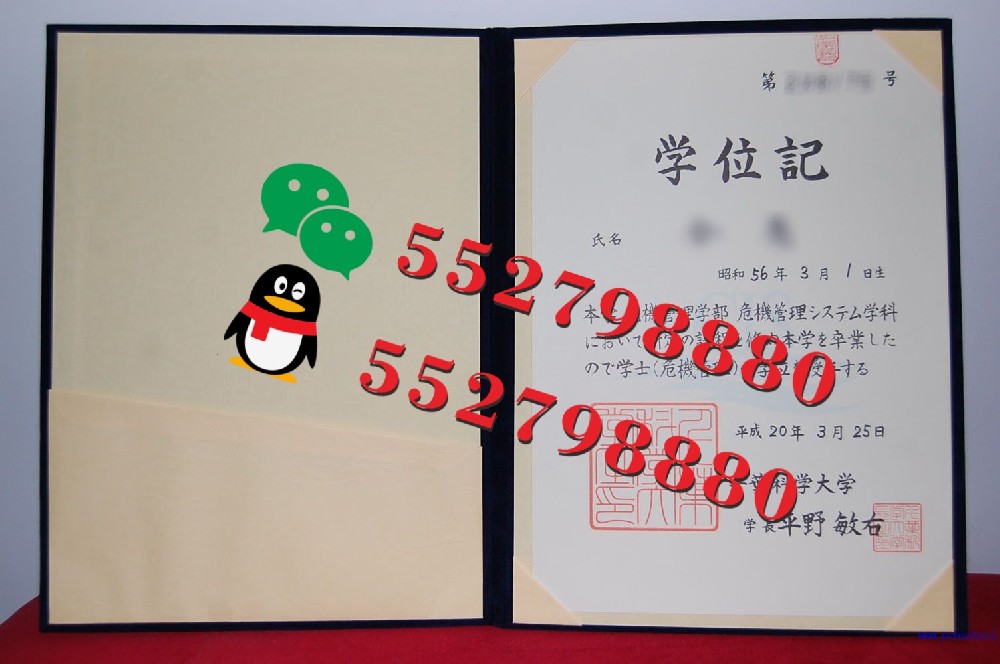 千叶科学大学毕业证书实拍特写/千叶科学大学风险管理学士学位记复刻