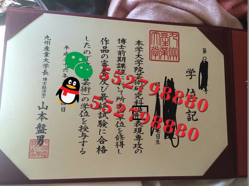 日本九州大学毕业证书实拍特写/日本九州大学经济学学士学位记复刻