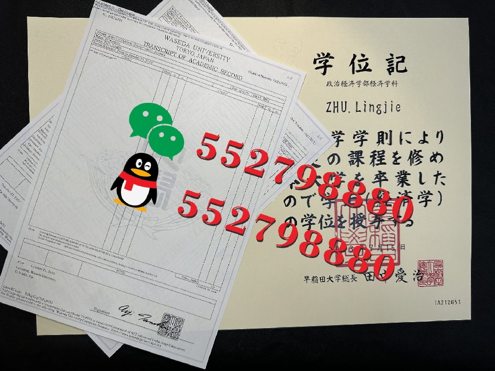 早稻田大学毕业证书实拍特写/早稻田大学经济学学士学位记复刻