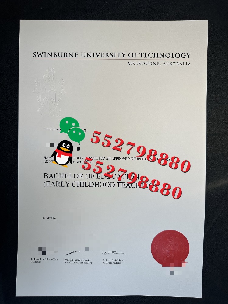 斯威本科技大学毕业证书实拍特写/斯威本科技大学人力资源管理BBA学位证书复刻