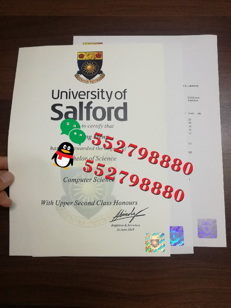 索尔福德大学毕业证书实拍特写/索尔福德大学金融管理学士学位证复刻