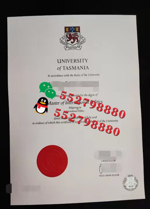 塔斯马尼亚大学毕业证书实拍特写/塔斯马尼亚大学市场学理学学士学位证书复刻