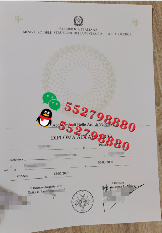 威尼斯美术学院毕业证书实拍特写/威尼斯美术学院学位证书复刻