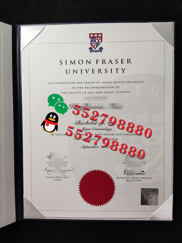西蒙菲莎大学毕业证书实拍特写SFU/西蒙菲莎大学市场学商学学士学位证书复刻