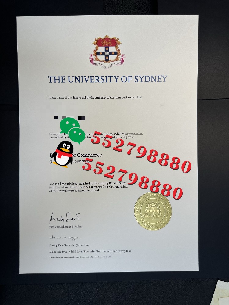 悉尼大学毕业证书实拍特写USTD/悉尼大学金融学硕士学位证书复刻
