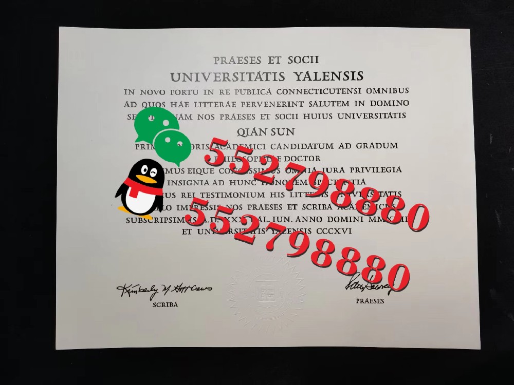 耶鲁大学毕业证书实拍特写/耶鲁大学经济学学士学位证书复刻