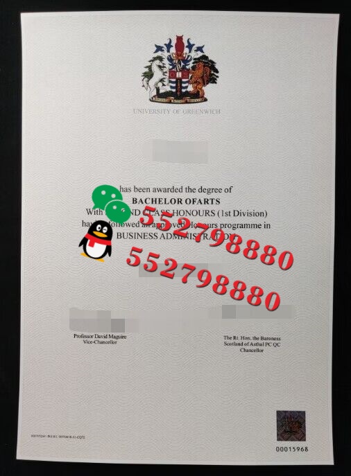 格林威治大学毕业证书实拍特写/格林威治大学商业管理学士学位证书复刻