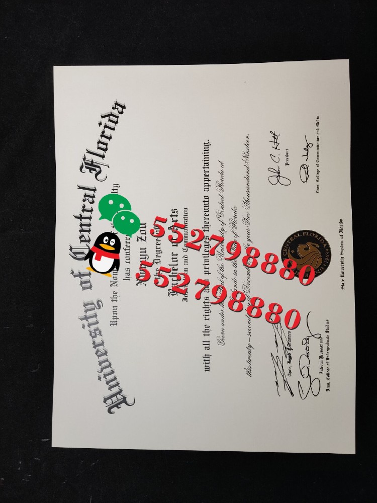 中佛罗里达大学毕业证书实拍特写/中佛罗里达大学工商管理学士学位证书复刻