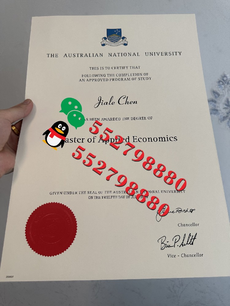 澳大利亚国立大学毕业证书实拍图片/澳大利亚国立大学信息科学硕士学位证书复刻