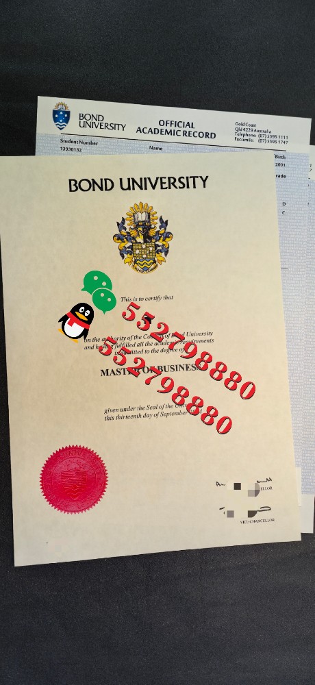 邦德大学毕业证书实拍特写/邦德大学会计学商业学士学位证书定制