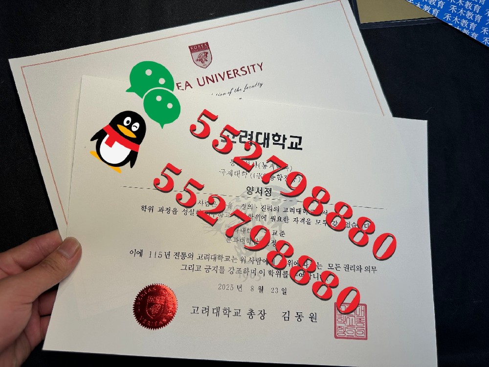 高丽大学毕业证书制作流程/高丽大学工商管理学士学位证书定制